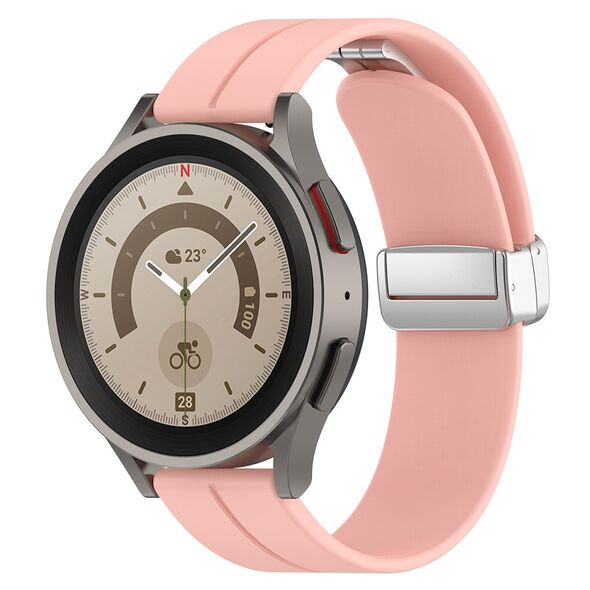 Techsuit Curea pentru Samsung Galaxy Watch 4/5/Active 2, Huawei Watch GT 3 (42mm)/GT 3 Pro (43mm) - Techsuit Watchband (W011) - Pink 5949419063402 έως 12 άτοκες Δόσεις