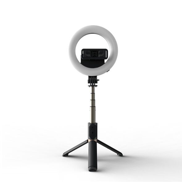 Techsuit Selfie Stick cu lampa circulara - Techsuit (Q07) - Black 5949419000162 έως 12 άτοκες Δόσεις
