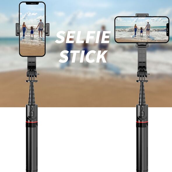 Techsuit Selfie Stick trepied, portabil - Techsuit L12 - Black 5949419000131 έως 12 άτοκες Δόσεις