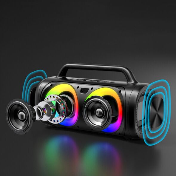 JoyRoom JoyRoom - Wireless Speaker (JR-MW02) - Bluetooth 5.0 with RGB Lights, 2500mAh, 40W - Black 6941237166326 έως 12 άτοκες Δόσεις