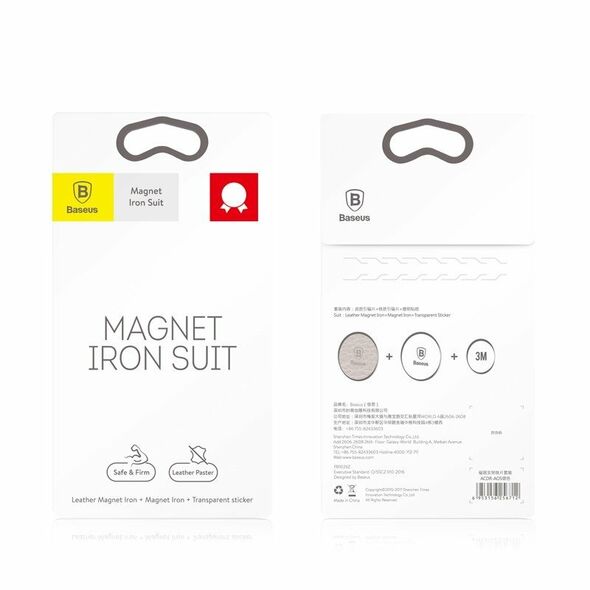 Baseus Magnet phone holder Baseus Iron Suit kit - black 018729 έως και 12 άτοκες δόσεις