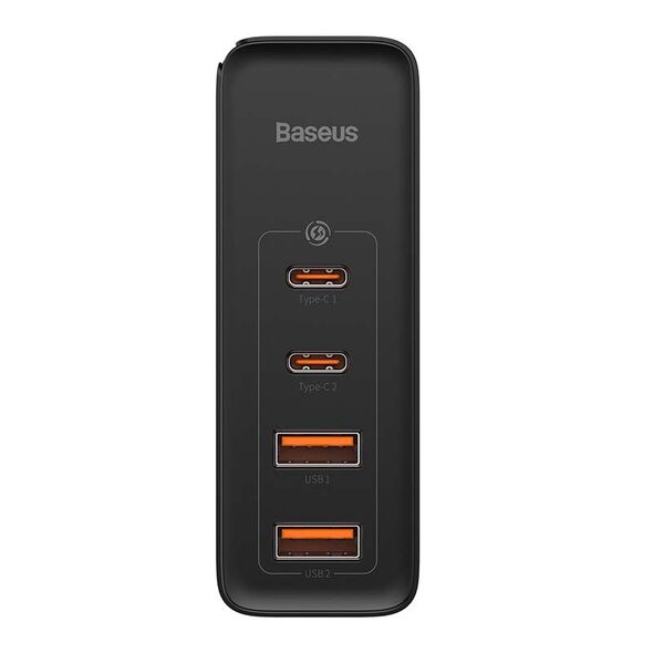 Baseus Travel Charger Baseus GaN2 Pro Quick  2x USB + 2x USB-C, 100W, EU (Black) 026519 έως και 12 άτοκες δόσεις