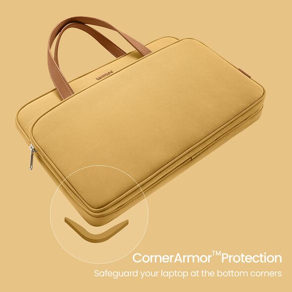 Tomtoc Tomtoc - Laptop Handbag (A11D3Y1) - with 4 Compartment and Corner Armor, 14″ - Yellow 6971937064004 έως 12 άτοκες Δόσεις