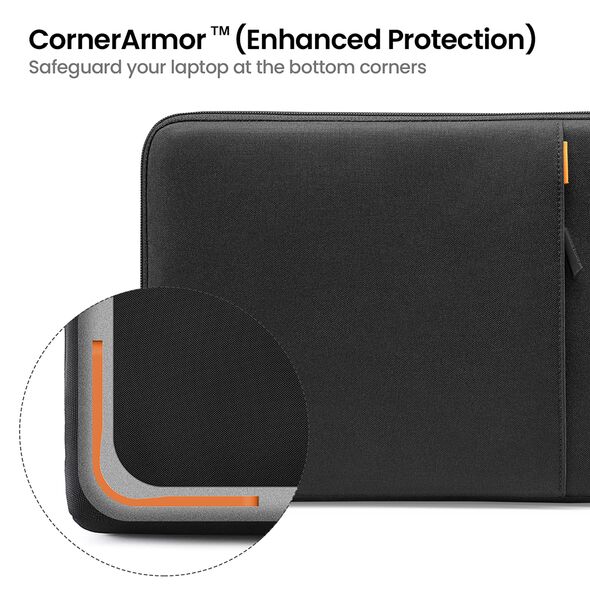 Tomtoc Tomtoc - Laptop Sleeve (A13E1D1) - with Corner Armor and Military-Grade Protection, 15.6″ - Black 6970412228559 έως 12 άτοκες Δόσεις