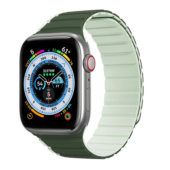 Dux Ducis Curea pentru Apple Watch 1/2/3/4/5/6/7/8/SE/SE 2 (38/40/41mm) - Dux Ducis LD Series - Green 6934913027882 έως 12 άτοκες Δόσεις