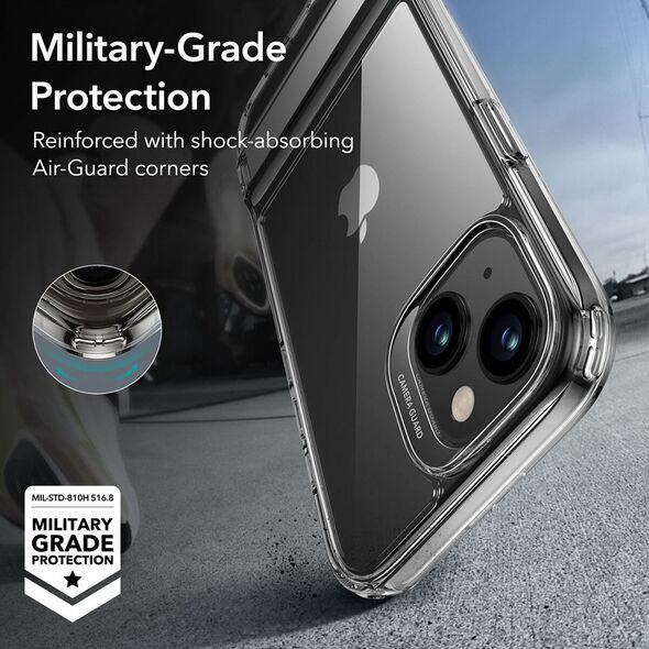 ESR Husa pentru iPhone 15 Plus - ESR Air Shield Boost Kickstand - Clear 4894240176290 έως 12 άτοκες Δόσεις