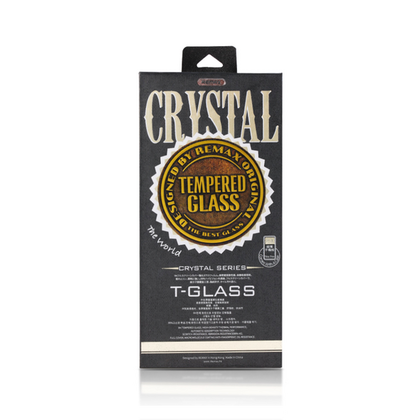 Προστατευτικό γυαλί με ελαφριά κλίση + Θήκη σιλικόνης, Remax Crystal, για το iPhone 7 / 7S Plus, Μαύρο - 52227