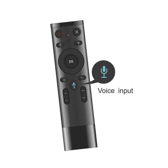 Wireless remote control No brand Q5, Air mouse, USB 2.4GHz, Microphone, IR learning, Black - 13054 έως 12 άτοκες Δόσεις