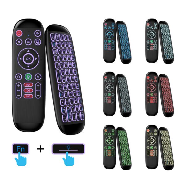 Wireless remote control No brand M6, Air mouse, USB 2.4GHz, Microphone, IR learning, Black - 13057 έως 12 άτοκες Δόσεις
