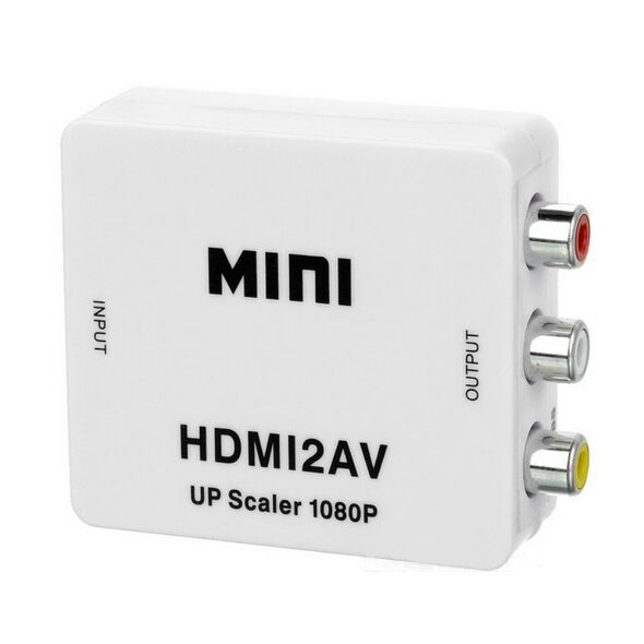 Μετατροπέας HDMI σε AV (3xRCA), OEM, Λευκό - 18301