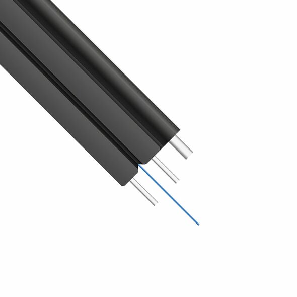 Fiber optic cable DeTech, FTTH, 1 core, Outdoor, 2000m, Black  - 18412