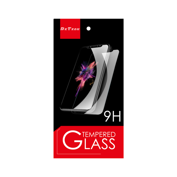 Tempered glass DeTech, για το iPhone 5/5S, 0,3 mm, Διάφανο - 52026