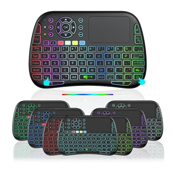 Mini keyboard No brand M9, USB 2.4GHz, Bluetooth, Microphone, IR learning, Touchpad, Black - 13055 έως 12 άτοκες Δόσεις