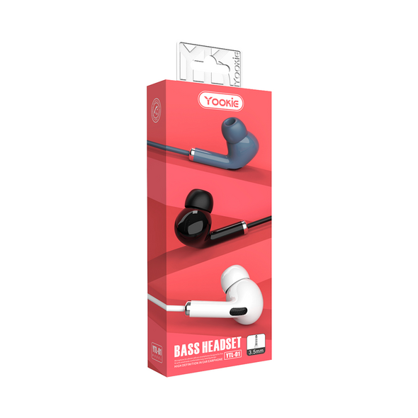 Κινητά ακουστικά με μικρόφωνο Yookie YTL-01, Διαφορετικα χρωματα - 20562