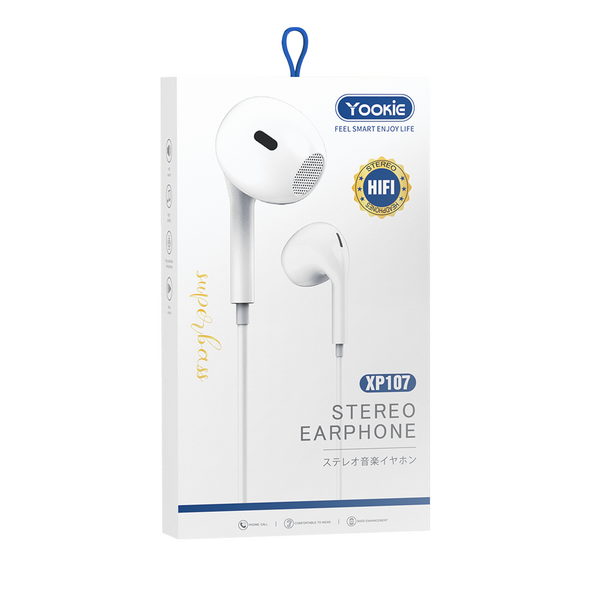 Κινητά ακουστικά με μικρόφωνο Yookie XP107, Type-C, Λευκο - 20646