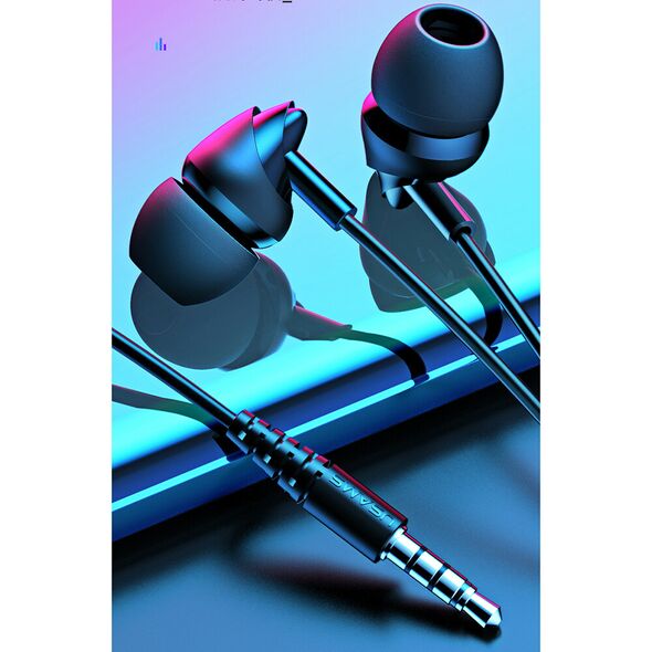 USAMS USAMS - Wired Earphones Plastic EP-39 (US-SJ387) - In-ear, Jack 3.5mm, Microphone, 1.2m - Black 6958444983844 έως 12 άτοκες Δόσεις