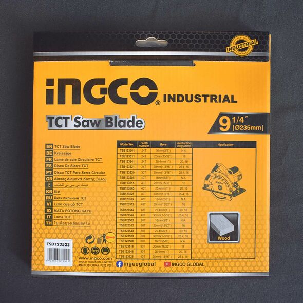 Ingco Δίσκος Κοπής Ξύλου Tsb123523 έως 12 Άτοκες Δόσεις