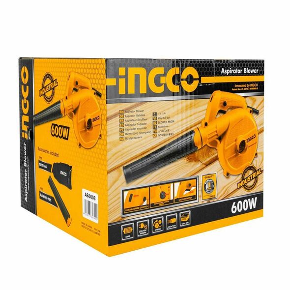 Ingco Ηλεκτρικός Φυσητήρας Αέρος 600w Ab6008 έως 12 Άτοκες Δόσεις