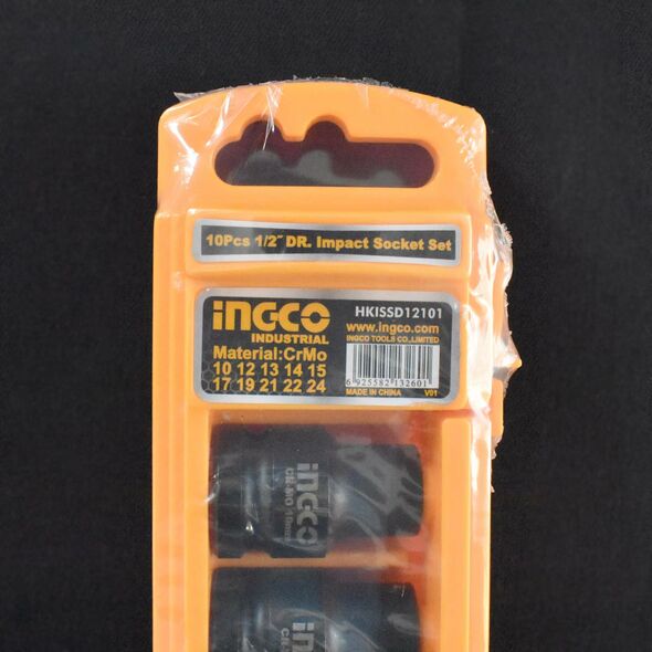 Ingco σετ 10 τεμ Καρυδάκια Αέρος 1/2inch Hkissd12101 έως 12 Άτοκες Δόσεις