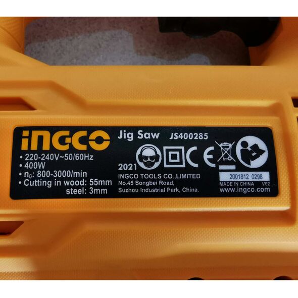 Ingco Ηλεκτρική Σέγα 400w Js400285 έως 12 Άτοκες Δόσεις