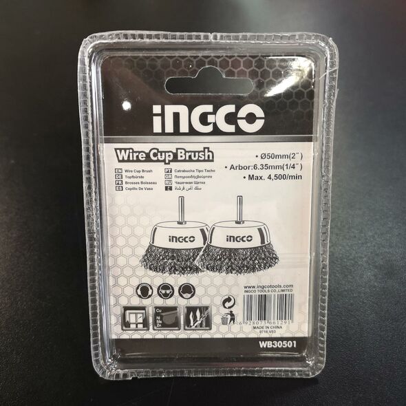 Ingco Συρματόβουρτσα με Άξονα για Δράπανο Wb30501 έως 12 Άτοκες Δόσεις
