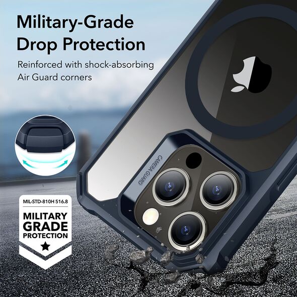 ESR Husa pentru iPhone 15 Pro Max - ESR Air Armor HaloLock - Clear Dark Blue 4894240178263 έως 12 άτοκες Δόσεις