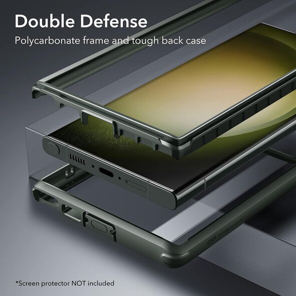 ESR Husa pentru Samsung Galaxy S23 Ultra - ESR Shock Armor Kickstand - Clear Green 4894240175965 έως 12 άτοκες Δόσεις