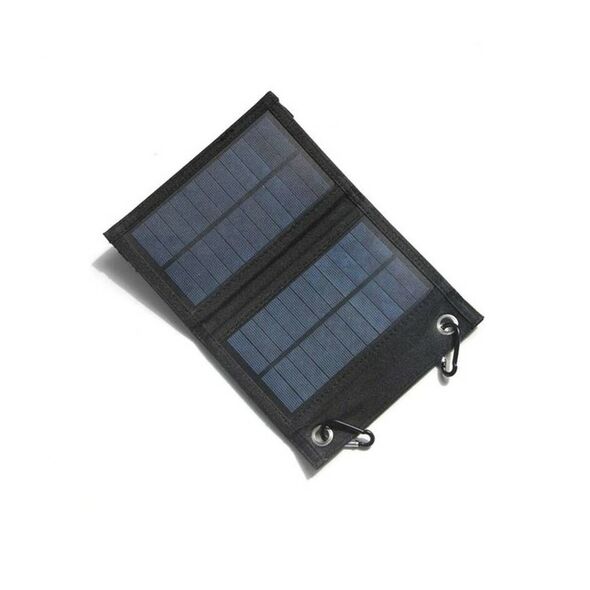 Αναδιπλούμενο Ηλιακό Πάνελ Φόρτισης Μικρών Μπαταριών με Δύο Υποδοχές USB 15W