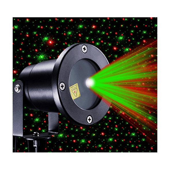 Διπλής Δέσμης Χριστουγεννιάτικος Διακοσμητικός Προβολέας Laser 2 Χρωμάτων Green - Red με Τηλεχειριστήριο - Laser Light 2RC