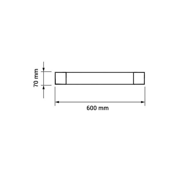 Γραμμικό Φωτιστικό Led 20W 60cm