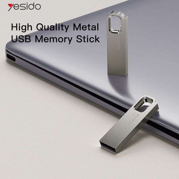 Yesido Yesido - Memory Stick (FL13) - USB 2.0, 128GB, Waterproof, Zinc Alloy Shell - Gold  έως 12 άτοκες Δόσεις