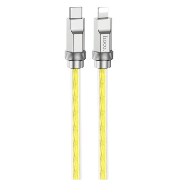 Hoco Cablu Type-C la Lightning 20W, 1m - Hoco Crystal (U113) - Gold 6931474790002 έως 12 άτοκες Δόσεις