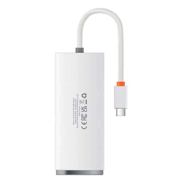 Baseus Hub Type-C to 4x USB 3.0, Type-C, 0.25m - Baseus Lite Series (WKQX030302) - White 6932172606251 έως 12 άτοκες Δόσεις