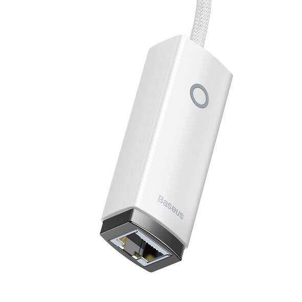 Baseus Adaptor USB-C to RJ45 LAN Port, 1000Mbps - Baseus Lite Series (WKQX000302) - White 6932172606121 έως 12 άτοκες Δόσεις