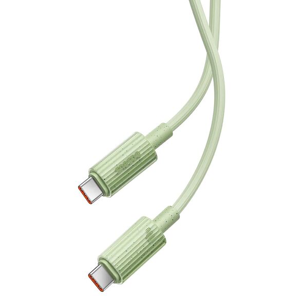 Baseus Cablu Type-C la USB-C, Super Fast Charge, 100W, 480Mbps, 1m - Baseus Habitat Series (P10360202631-00) - Natural Green 6932172643010 έως 12 άτοκες Δόσεις