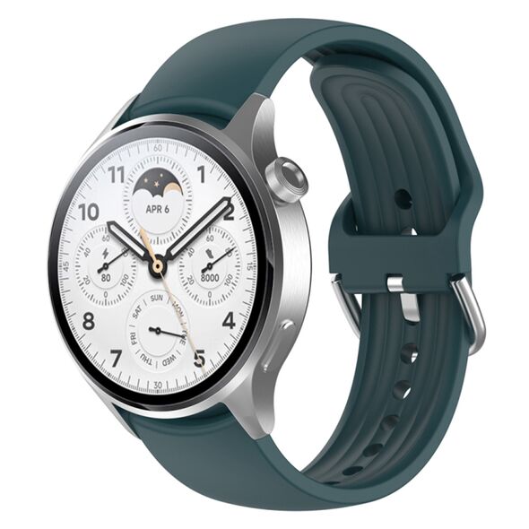 Techsuit Curea pentru Huawei Watch GT 2 (46mm)/GT 2 Pro/GT 3 Pro (46mm)/Ultimate, Xiaomi Watch S1 - Techsuit Watchband (W003) - Green 5949419079762 έως 12 άτοκες Δόσεις