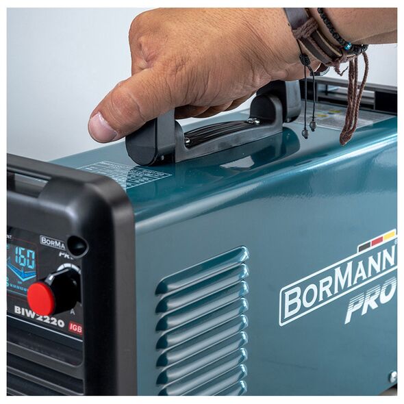 Bormann pro Biw2220 Ηλεκτροκολληση Inverter Αποδοση 200α/60%, Ψηφ.οθονης, Μεγ.ηλεκτροδιο 4mm, Περιλαμβανει Εξαρτηματα 061977 έως 12 Άτοκες Δόσεις