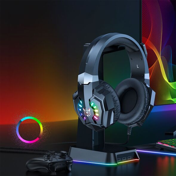 Ακουστικά Onikuma X32, Για PC, Μικρόφωνο, 3.5mm, USB, Μαύρο - 20743 έως 12 άτοκες Δόσεις