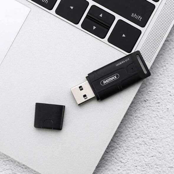 Μνήμη USB Remax RX-813, 16GB, USB 2.0, Μαυρο - 62053 έως 12 άτοκες Δόσεις