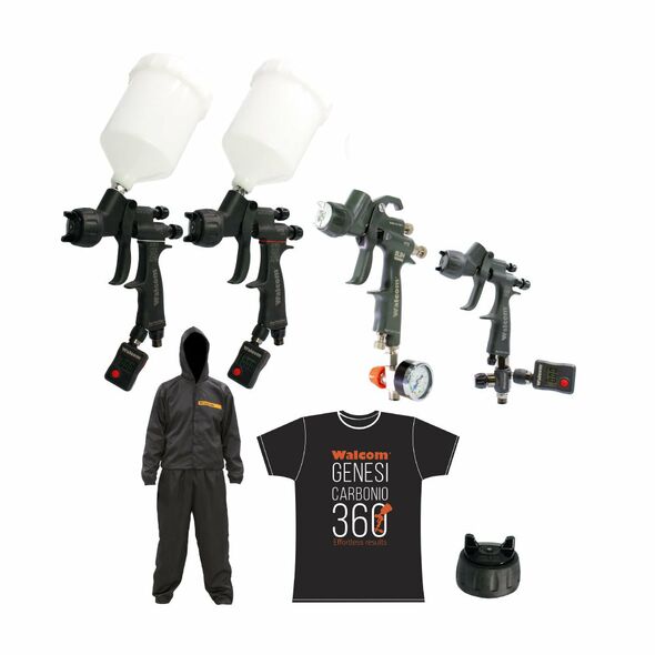 Walcom Master Kit (ø1.3mm) - 4 Guns & Spray Suit
