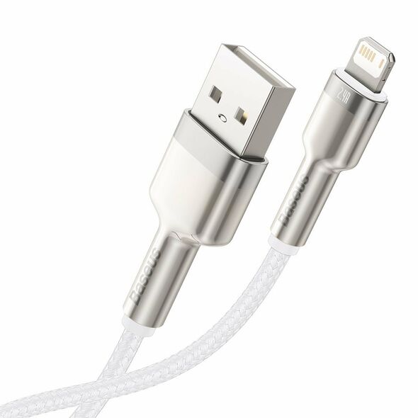Baseus USB cable for Lightning Baseus Cafule, 2.4A, 2m (white) 025091 6953156202290 CALJK-B02 έως και 12 άτοκες δόσεις