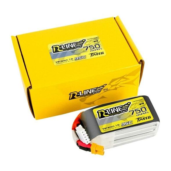 Tattu Battery Tattu R-Line 750mAh 14.8V 95C 4S1P JST-XHR 030758 6928493304129 TAA7504S95X3 έως και 12 άτοκες δόσεις