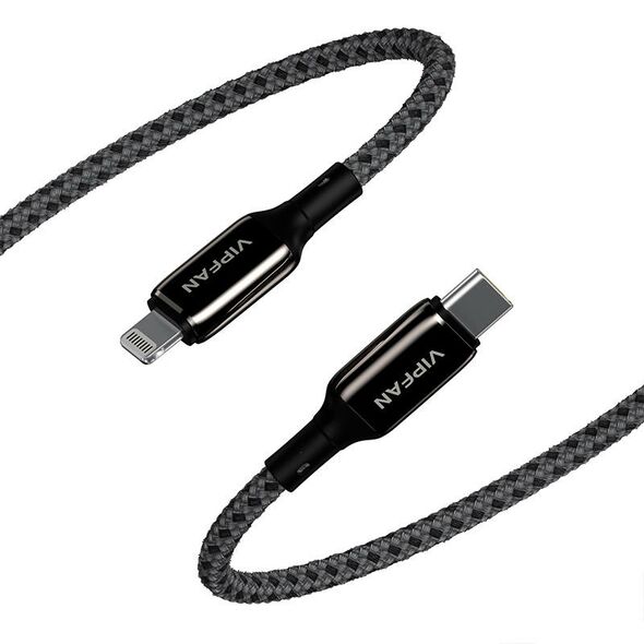 Vipfan USB-C to Lightning Cable Vipfan P03 1,5m, Power Delivery (black) 036901 6971952432963 CB-P3 έως και 12 άτοκες δόσεις