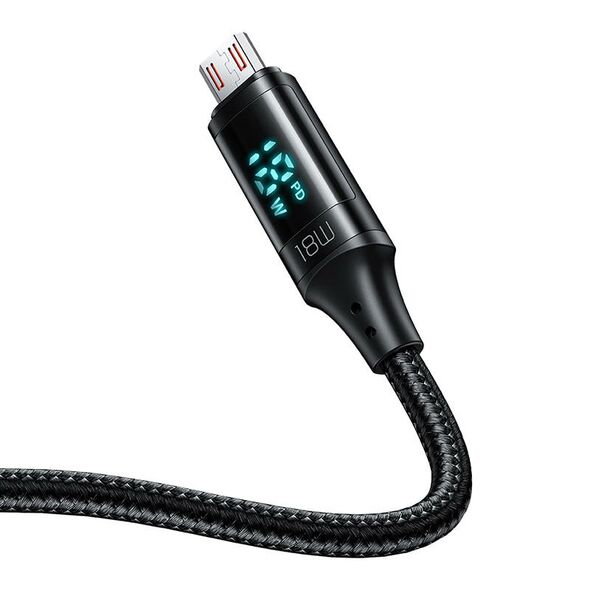 Mcdodo Cable Mcdodo CA-1070 USB to Micro USB, 3A, 1.2m (black) 040998 6921002610704 CA-1070 έως και 12 άτοκες δόσεις