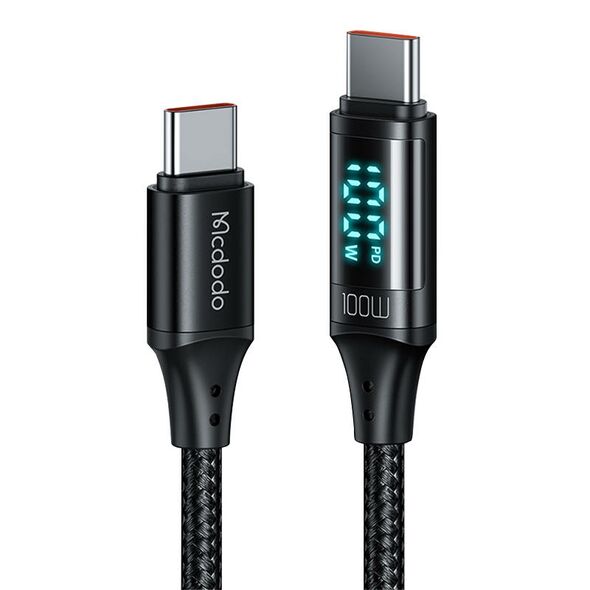 Mcdodo Cable Mcdodo CA-1100 USB-C to USB-C, 100W, 1.2m (black) 040994 6921002611008 CA-1100 έως και 12 άτοκες δόσεις