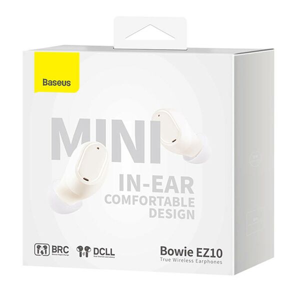 Baseus Wireless earphones Baseus Bowie EZ10 (white) 050668 6932172630867 A00054300226-Z1 έως και 12 άτοκες δόσεις