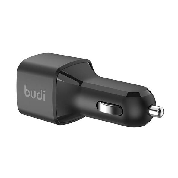 Budi Car charger Budi 065R, 2x USB-C, PD 60W (black) 050629 6971536927144 065R έως και 12 άτοκες δόσεις