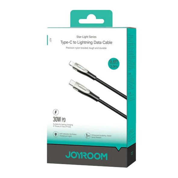 Joyroom Cable Star-Light USB C to Ligtning SA27-CL3 / 100W / 3m (black) 053571 6941237111470 SA27-CL3 3m black έως και 12 άτοκες δόσεις