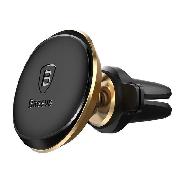Baseus Baseus Magnetic Air Vent Car Mount Holder with cable clip Gold 060057 6932172648756 C40141201G13-00 έως και 12 άτοκες δόσεις