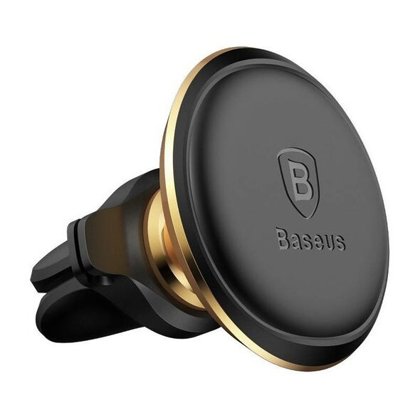 Baseus Baseus Magnetic Air Vent Car Mount Holder with cable clip Gold 060057 6932172648756 C40141201G13-00 έως και 12 άτοκες δόσεις
